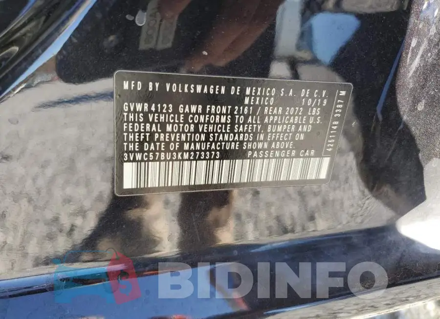3VWC57BU3KM273373 Photo# 12