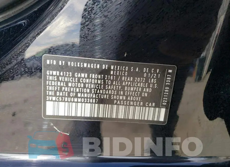3VWC57BU6MM033687 Photo# 12