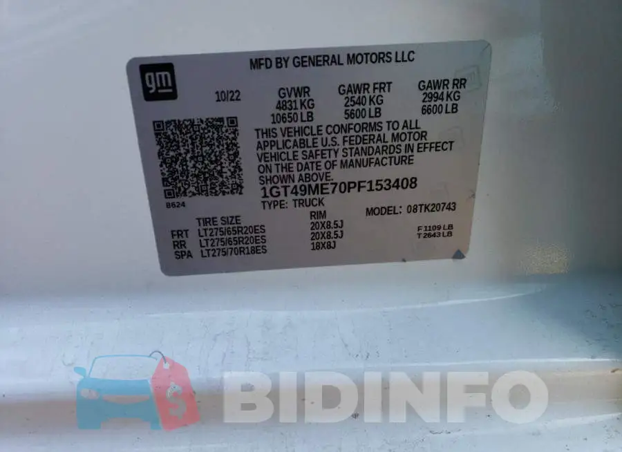 1GT49ME70PF153408 Photo# 12