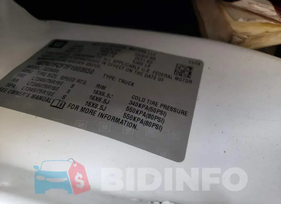 1GTW7FCF7F1900650 Photo# 14