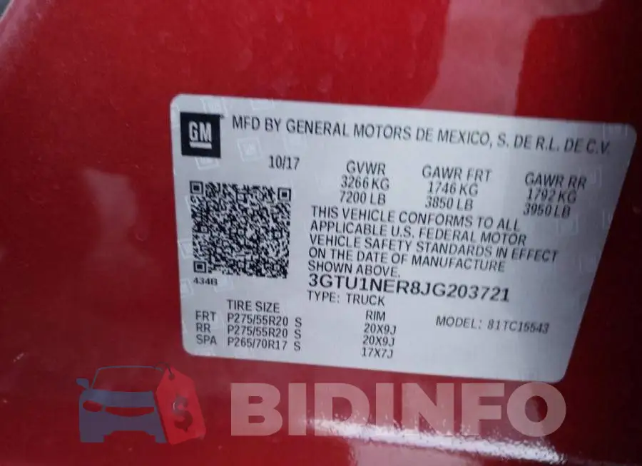 3GTU1NER8JG203721 Photo# 12