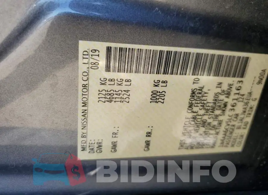 1N4AA6CV5LC361163 Photo# 12