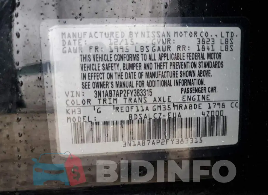 3N1AB7AP2FY383315 Photo# 13