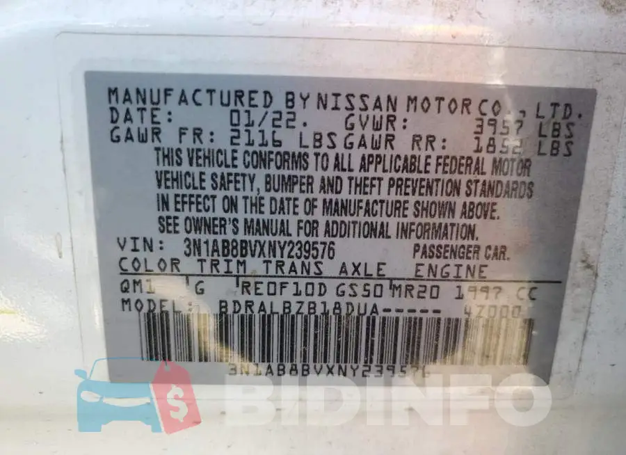 3N1AB8BVXNY239576 Photo# 12