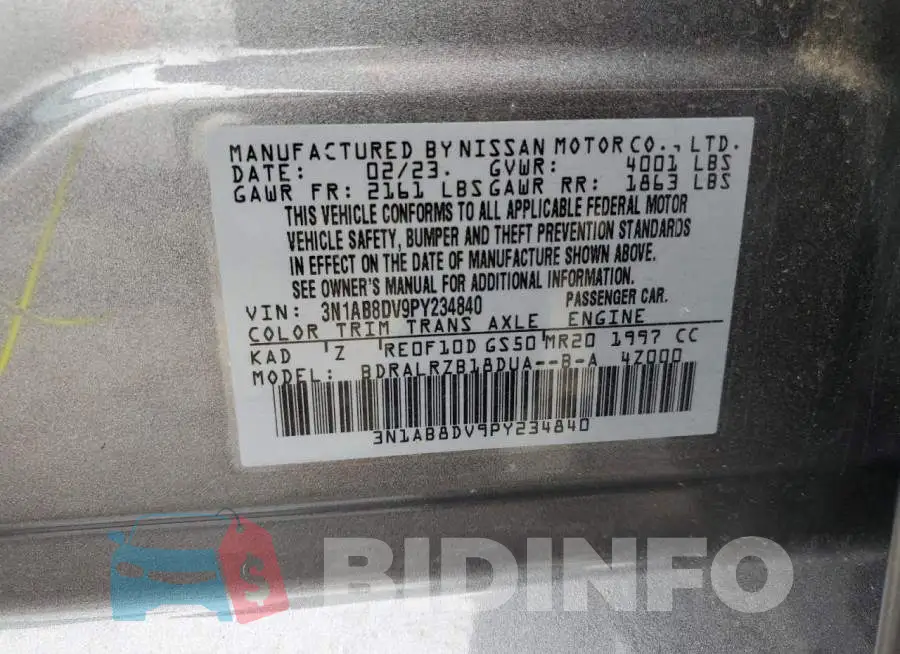 3N1AB8DV9PY234840 Photo# 12