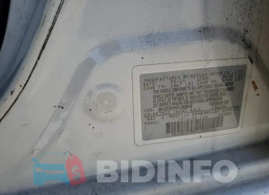 3N1CE2CP4FL352015 Photo# 12