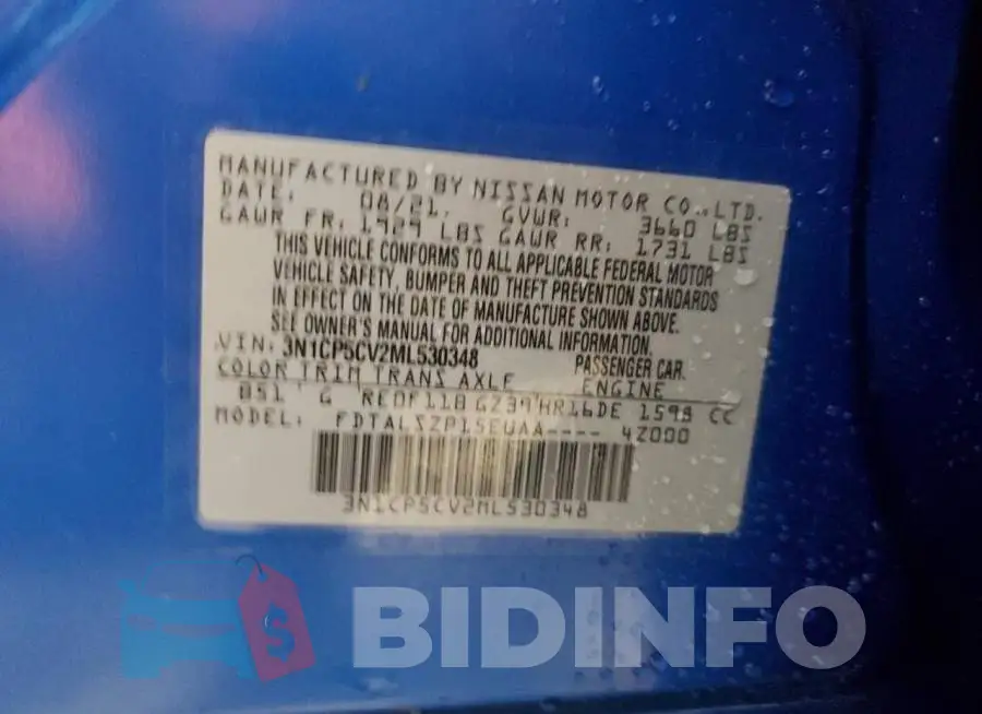 3N1CP5CV2ML530348 Photo# 13