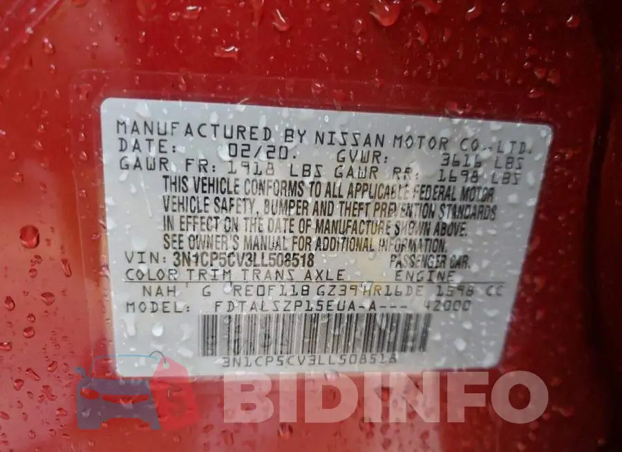 3N1CP5CV3LL508518 Photo# 12