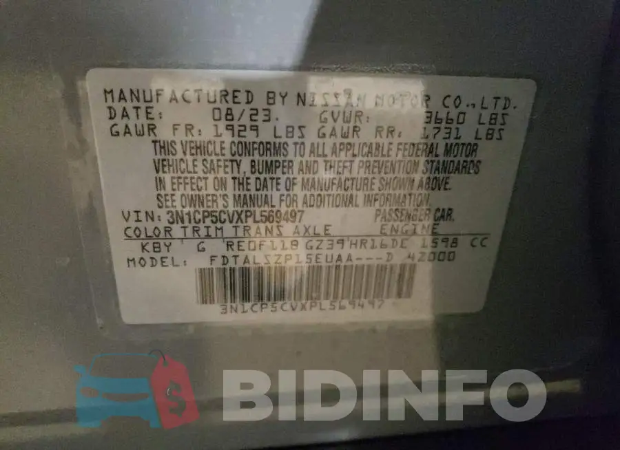 3N1CP5CVXPL569497 Photo# 12