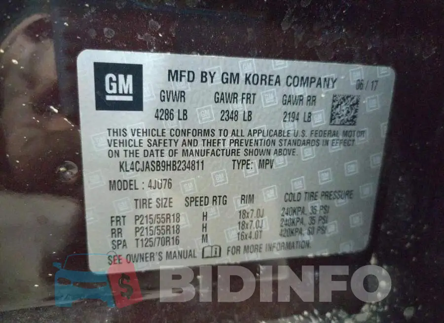 KL4CJASB9HB234811 Photo# 14