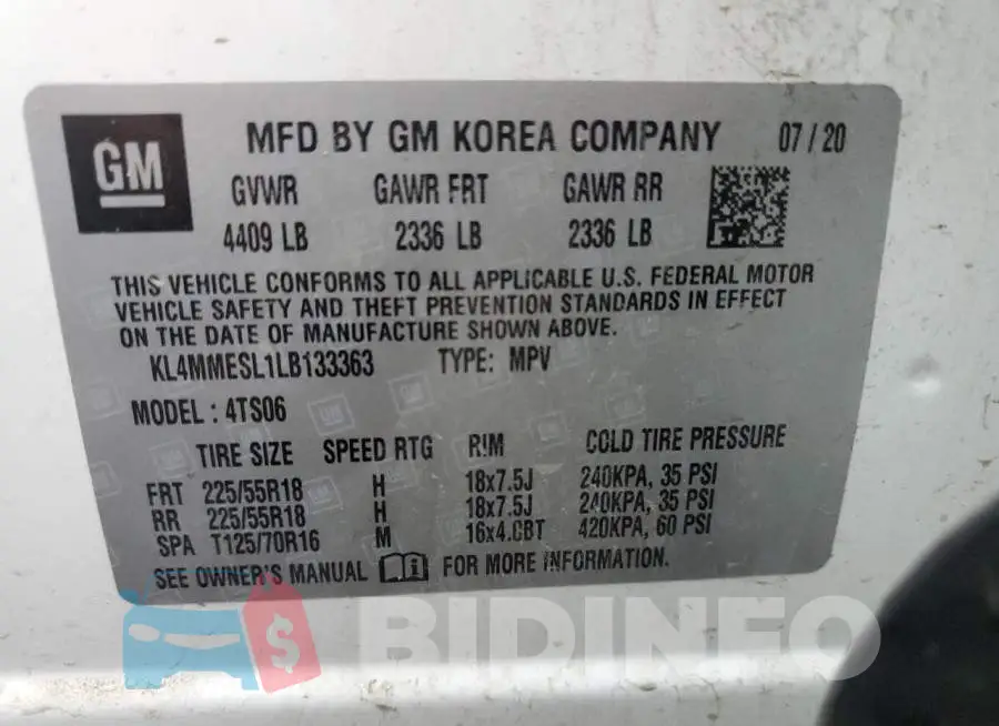 KL4MMESL1LB133363 Photo# 12