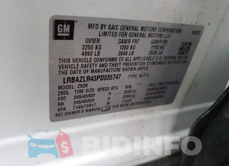 LRBAZLR43PD035747 Photo# 12