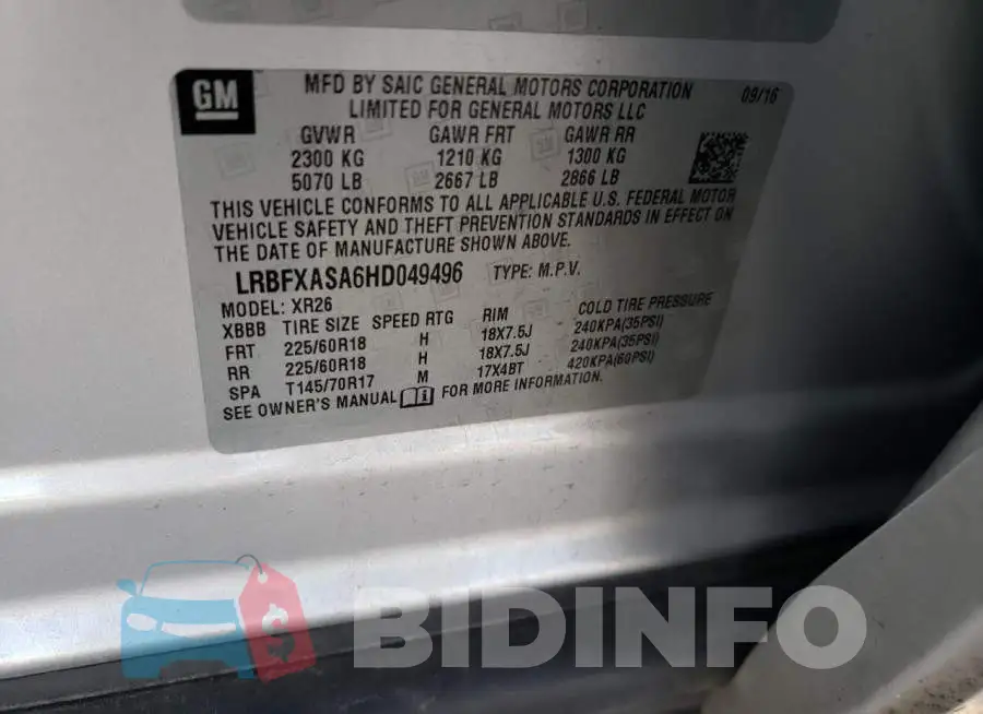 LRBFXASA6HD049496 Photo# 12