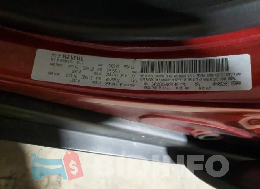1C4PJMDB5HD223542 Photo# 12