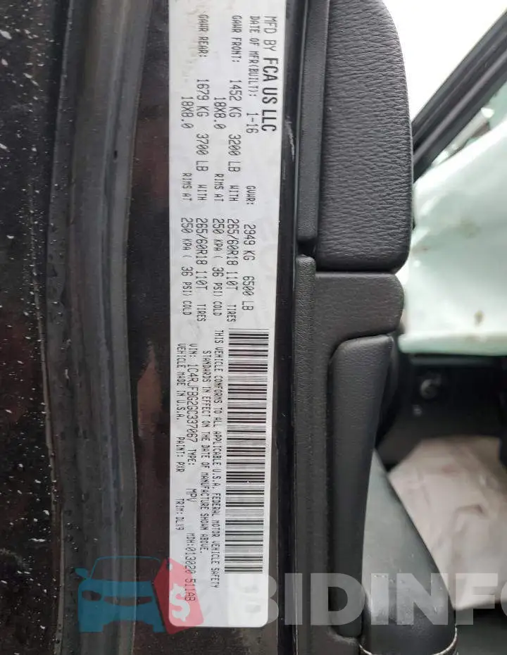 1C4RJFBG2GC337067 Photo# 13