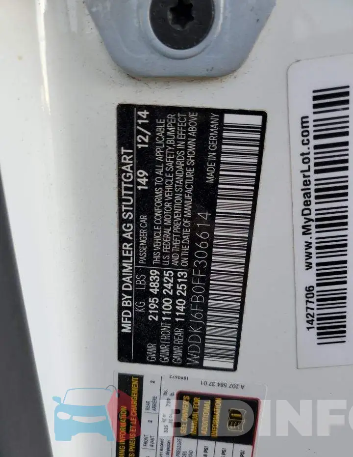 WDDKJ6FB0FF306614 Photo# 12