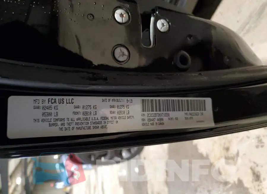 2C3CDZBT2KH716558 Photo# 12