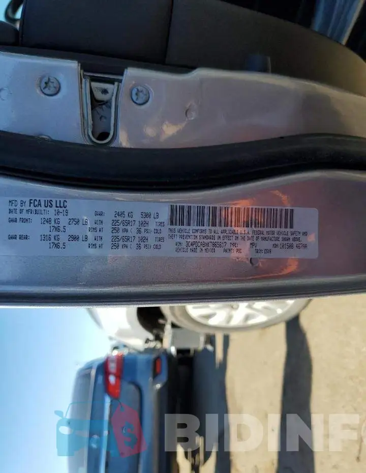 3C4PDCABXKT865617 Photo# 10