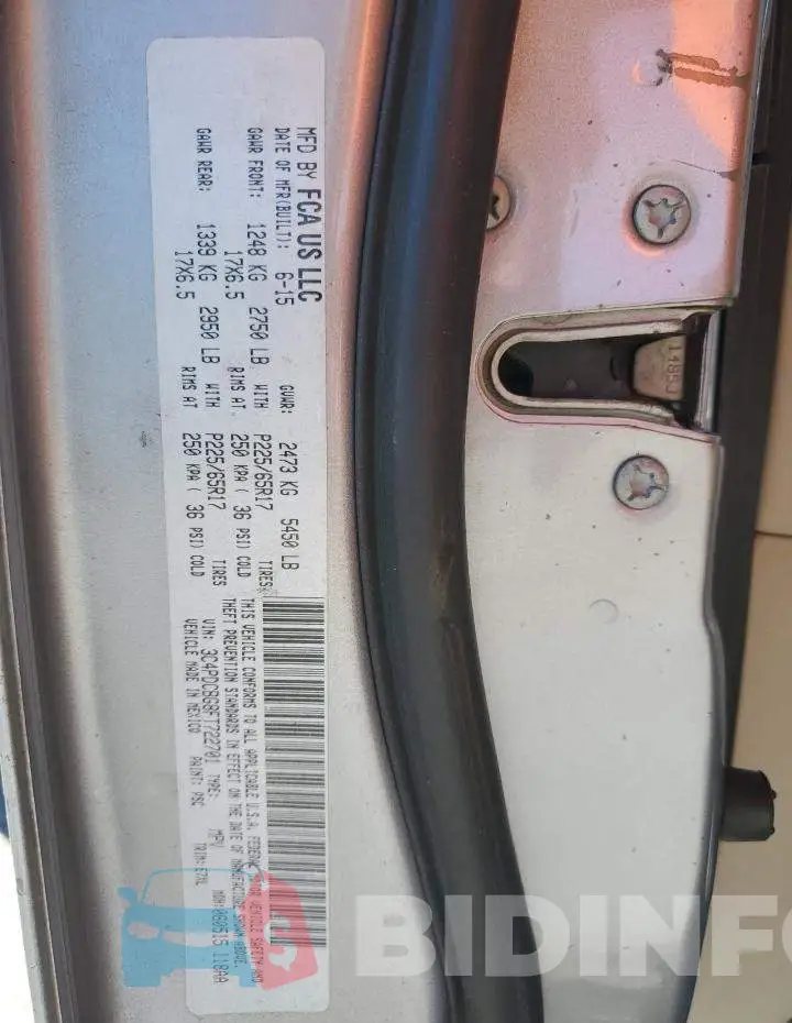 3C4PDCBG8FT722701 Photo# 12