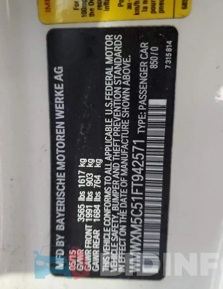 WMWXM5C51FT942571 Photo# 12