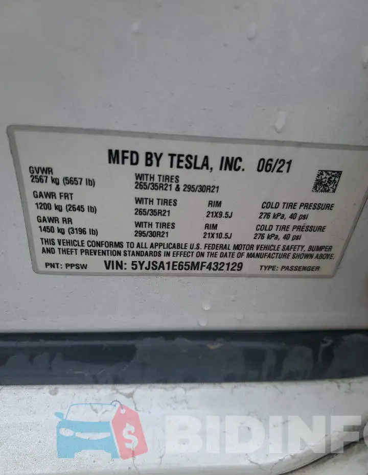 5YJSA1E65MF432129 Photo# 12