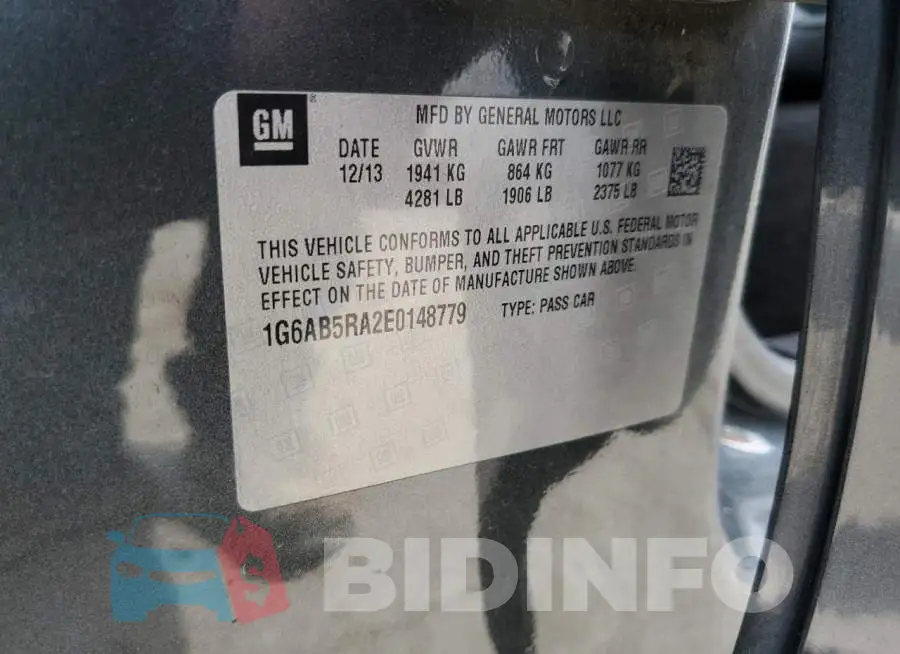 1G6AB5RA2E0148779 Photo# 12