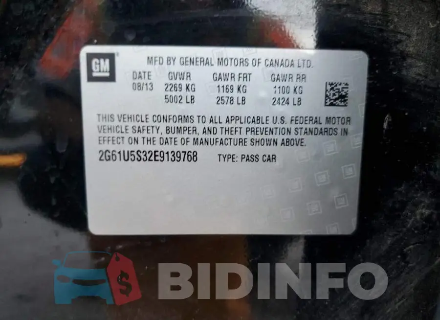 2G61U5S32E9139768 Photo# 12