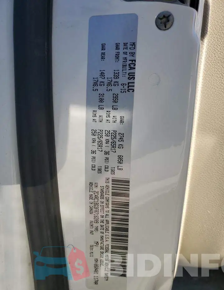 2C4RC1BG3FR716209 Photo# 14