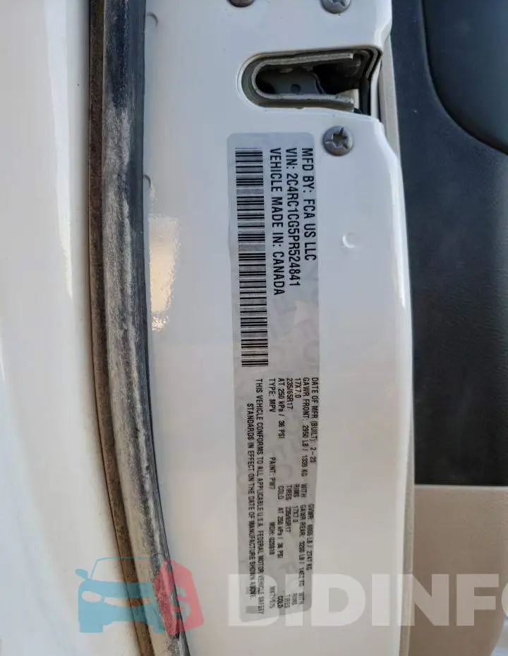 2C4RC1CG5PR524841 Photo# 13