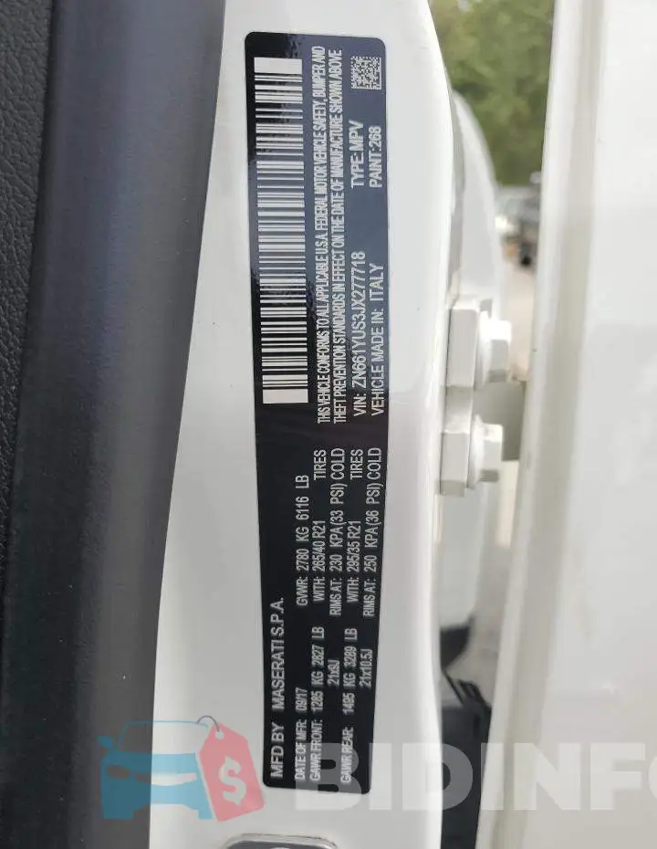 ZN661YUS3JX277718 Photo# 14
