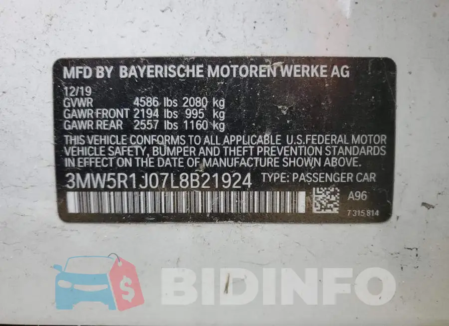 3MW5R1J07L8B21924 Photo# 13