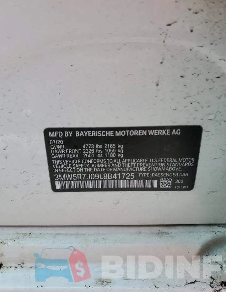 3MW5R7J09L8B41725 Photo# 12