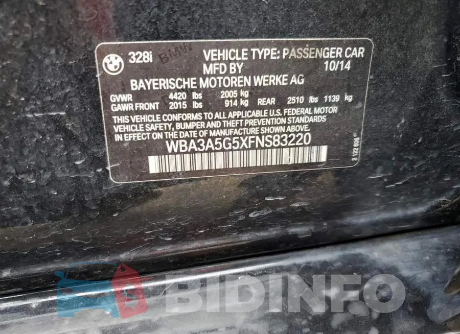 WBA3A5G5XFNS83220 Photo# 12