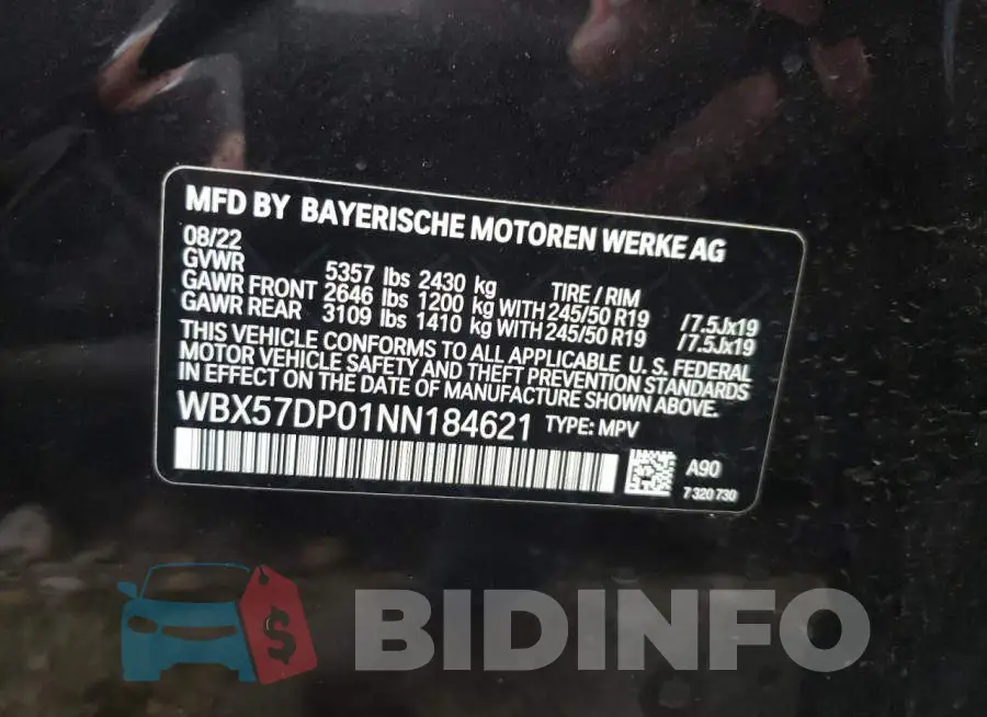 WBX57DP01NN184621 Photo# 13