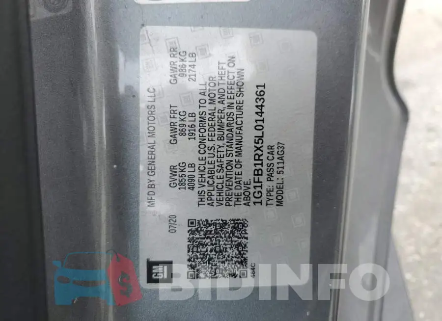 1G1FB1RX5L0144361 Photo# 13