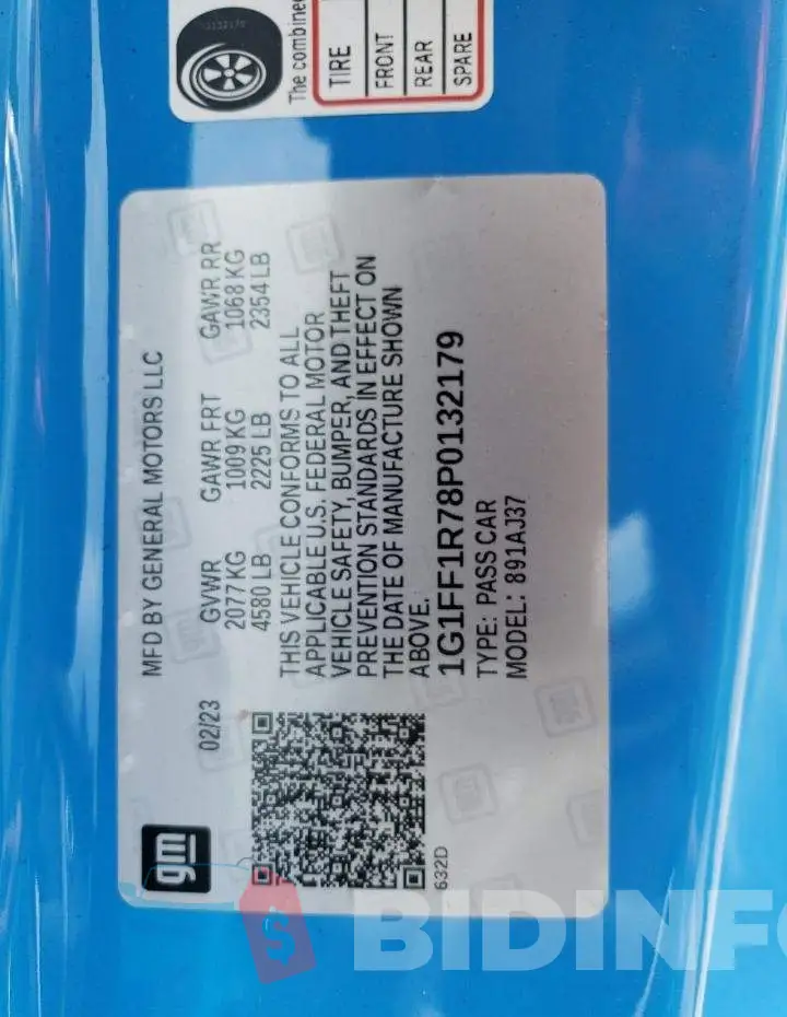1G1FF1R78P0132179 Photo# 12