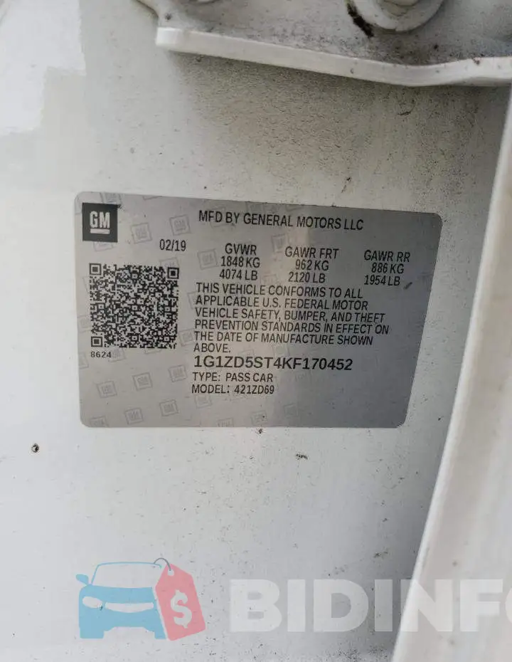 1G1ZD5ST4KF170452 Photo# 12
