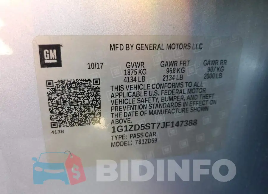 1G1ZD5ST7JF147388 Photo# 12
