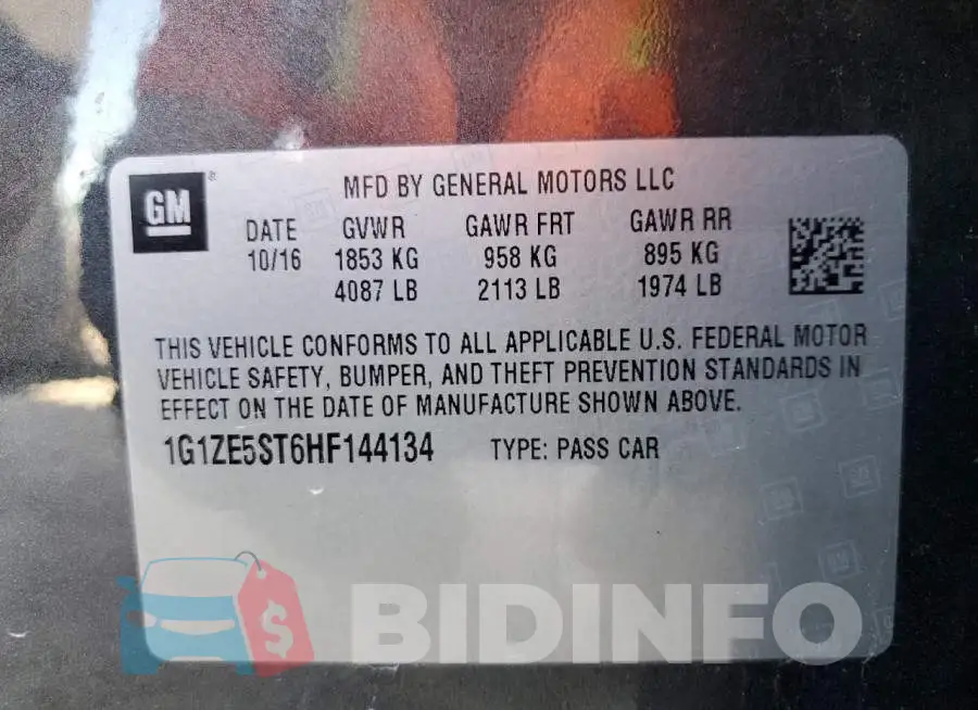 1G1ZE5ST6HF144134 Photo# 12