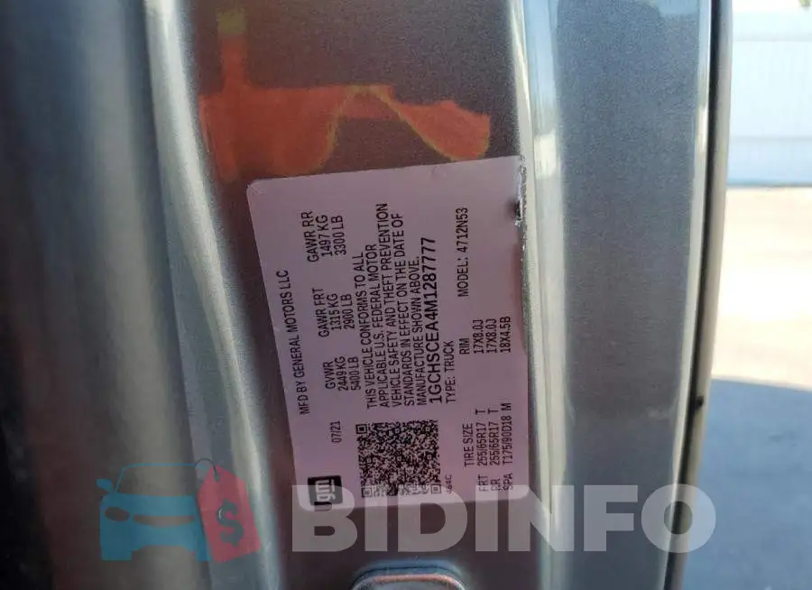 1GCHSCEA4M1287777 Photo# 12