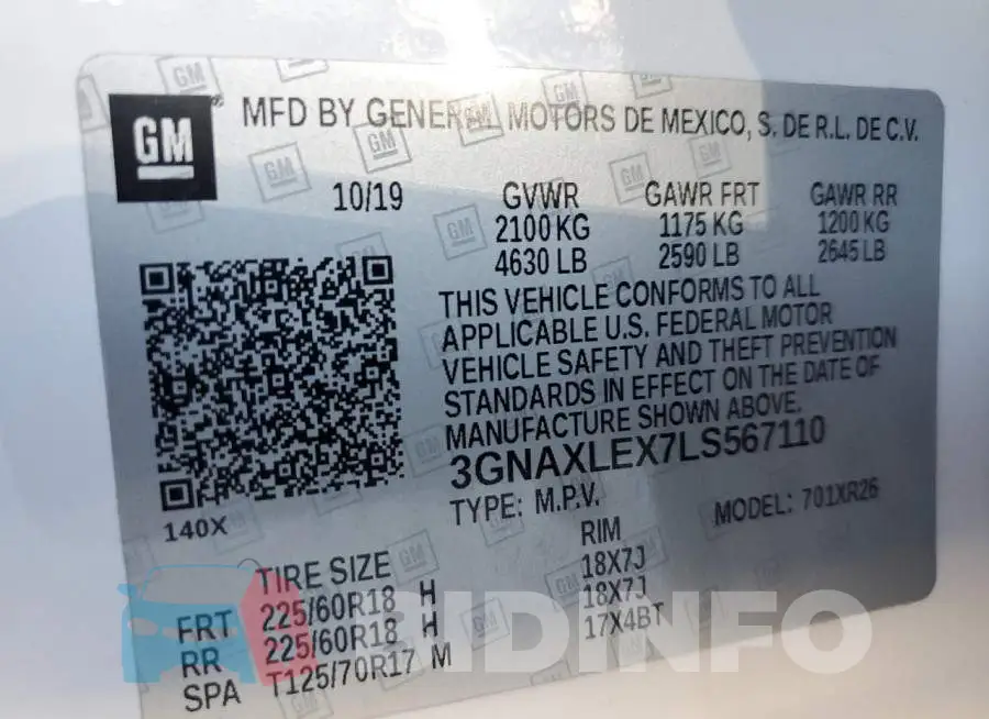3GNAXLEX7LS567110 Photo# 12