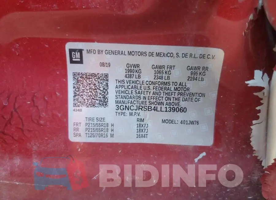 3GNCJRSB4LL139060 Photo# 12