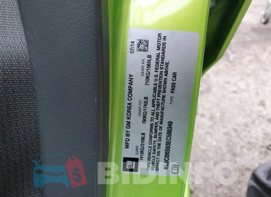 KL8CB6S93EC588349 Photo# 12