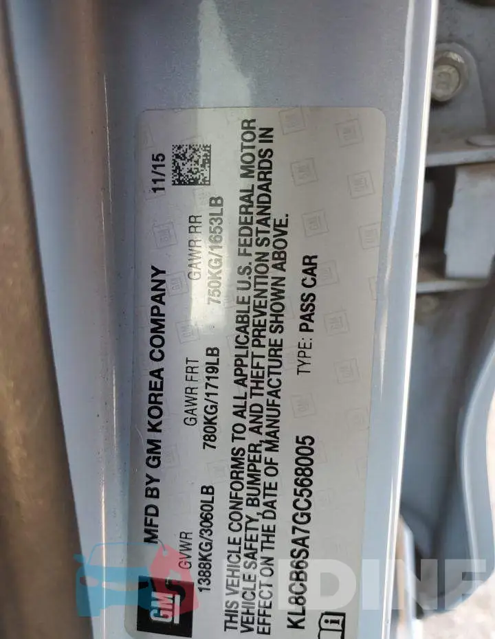 KL8CB6SA7GC568005 Photo# 12