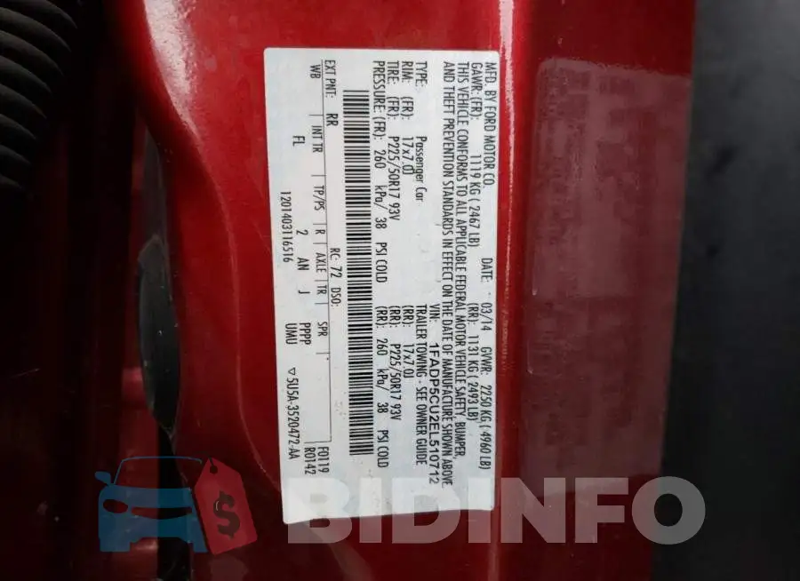 1FADP5CU2EL510712 Photo# 12