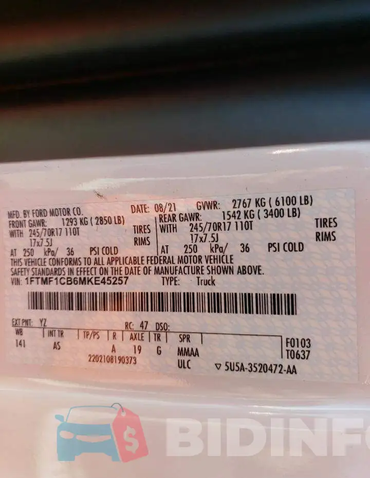 1FTMF1CB6MKE45257 Photo# 13