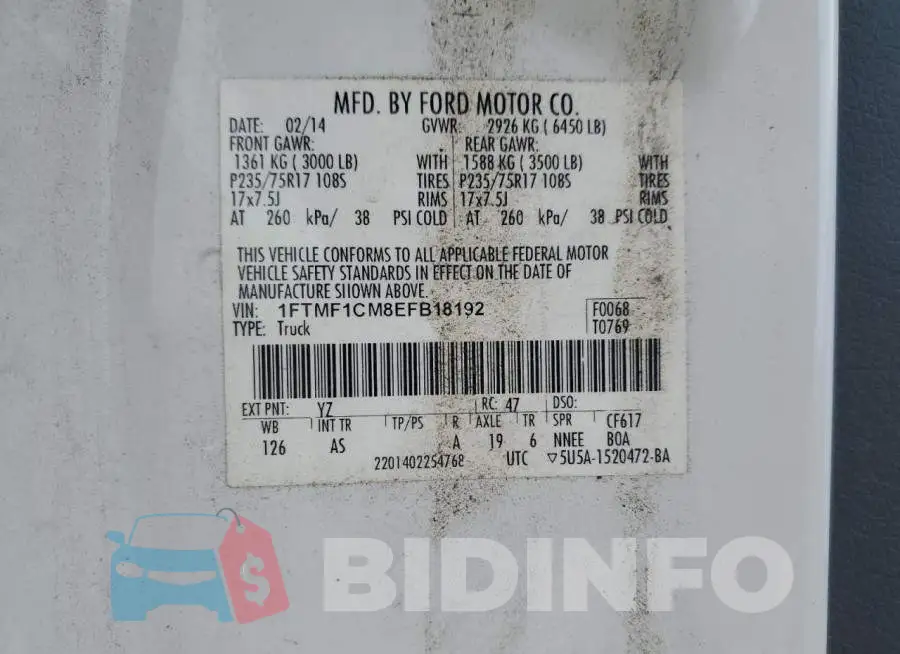 1FTMF1CM8EFB18192 Photo# 12