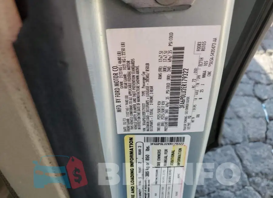 3FA6P0LU2ER179322 Photo# 12