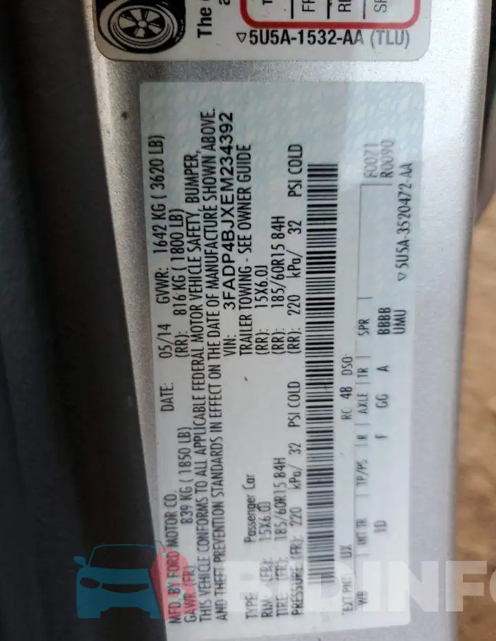 3FADP4BJXEM234392 Photo# 12
