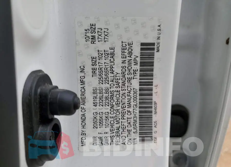 5J6RM3H77GL000367 Photo# 13